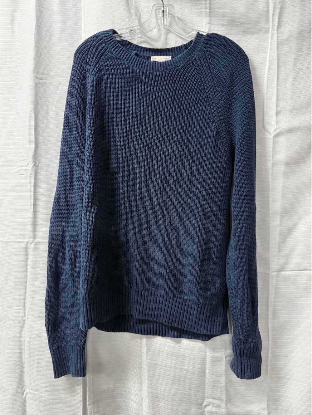 Gap Men's Navy Blue Cotton Pullover Sweater Large